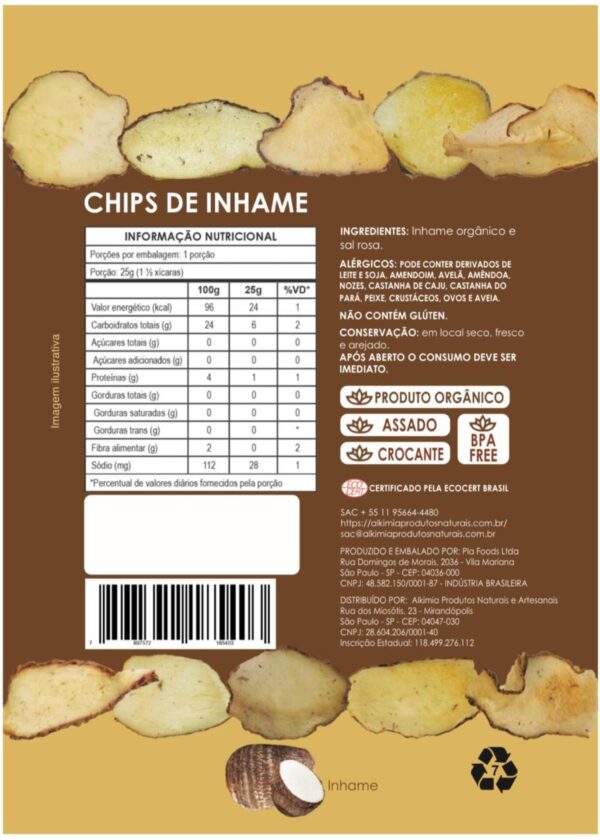 CHIPS DE INHAME ORGÂNICO - Image 2