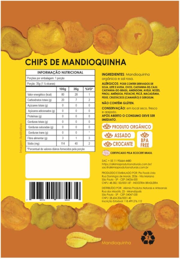 CHIPS DE MANDIOQUINHA ORGÂNICA - Image 2